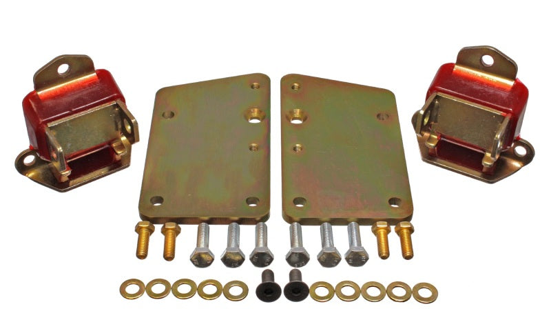Energy Suspension Ls Conversion Motor Mount Set - Red