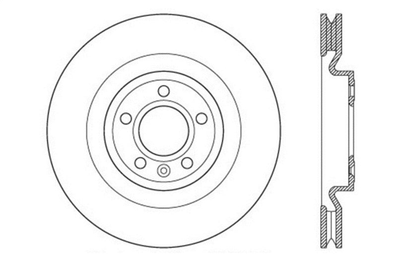 StopTech 12-13 Ford Mustang GT 5.0L V8 Drilled Right Front Rotor