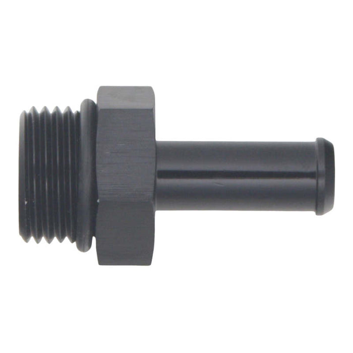 DeatschWerks 8AN ORB Male to 3/8in Male Barb Fitting (Incl O-Ring) - Anodized Matte Black