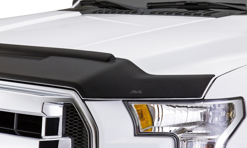 AVS 17-18 Ford F-150 Raptor Aeroskin II Textured Low Profile Hood Shield - Black