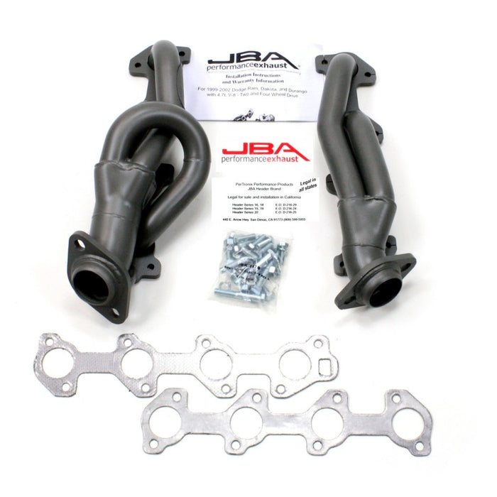 JBA 04-07 Dodge Dakota 4.7L PowerTech 1-1/2in Primary Ti Ctd Cat4Ward Header