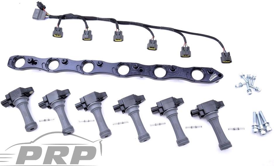 PRP R32 GTR RB26 R35 Complete Coil Bracket Kit With Loom