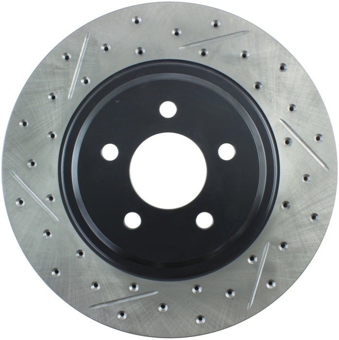 StopTech 94-04 Ford Mustang SVT Cobra Slotted & Drilled Sport Front Right Brake Rotor