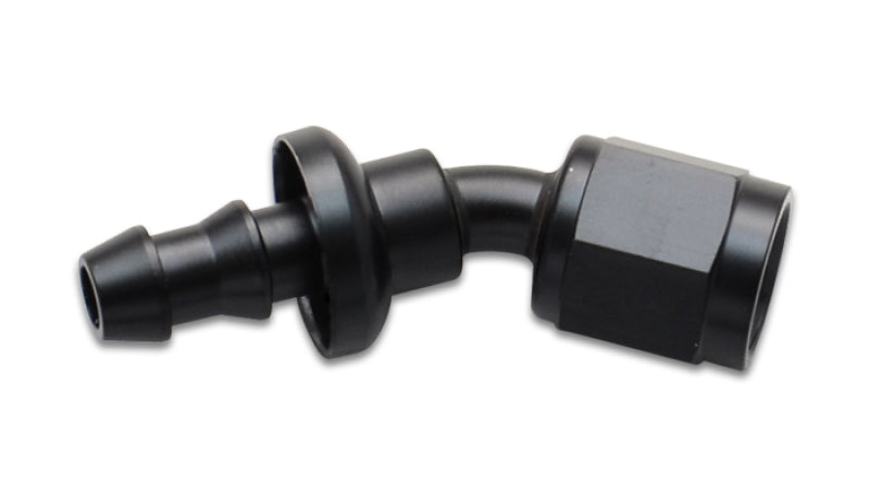 Vibrant Push-On 30 Degree Hose End Elbow Fitting Size -10AN