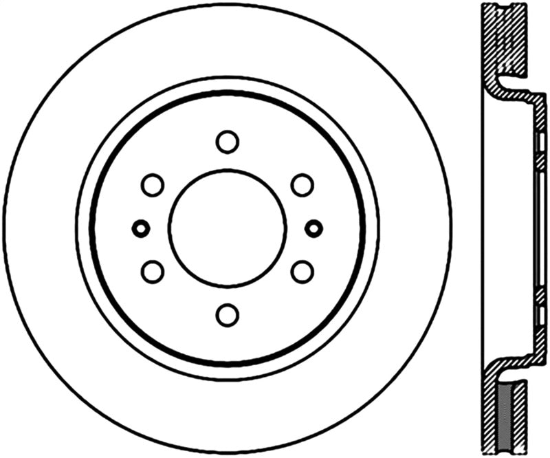 Stoptech 15-16 Ford F-150/Expedition / 15-16 Lincoln Navigator Front Performance Cryo Brake Rotor