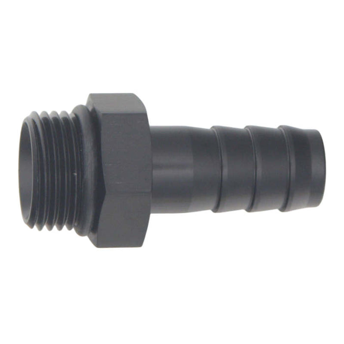 DeatschWerks 8AN ORB Male to 1/2in Male Triple Barb Fitting (Incl O-Ring) - Anodized Matte Black