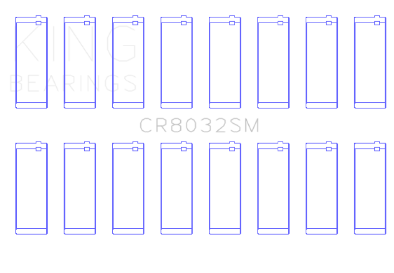 King Engine Bearings Chrysler 345/ 370 16V (Size 0.05) Connecting Rod Bearing Set