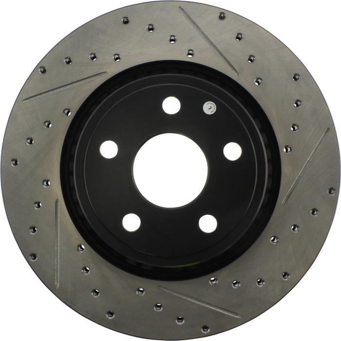 StopTech 11-12 Dodge Durango Sport Drilled & Slotted Front Passenger-Side Brake Rotor