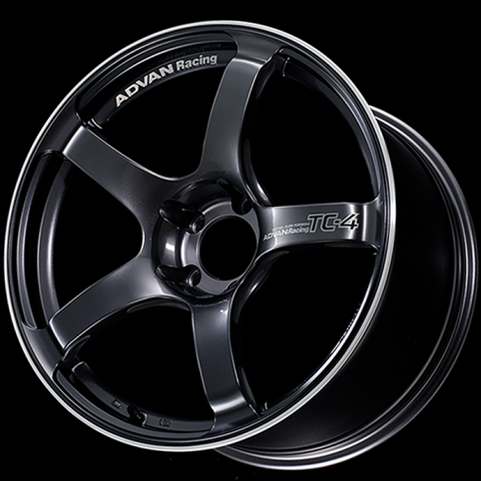 Advan TC4 18x9.5 +12 5x114.3 Racing Gunmetallic and Ring Wheel