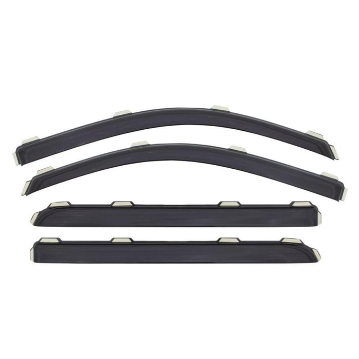 AVS 99-16 Ford F-250 Supercrew Ventvisor In-Channel Front & Rear Window Deflectors 4pc - Smoke