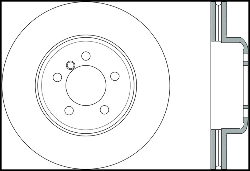 StopTech Sport 14-15 BMW 435i Right Front Slotted Brake Rotor