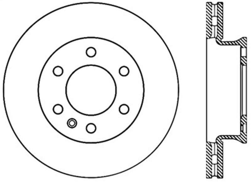 Stoptech 07-09 Dodge Sprinter Front Premium High Carbon Cryo Brake Rotor