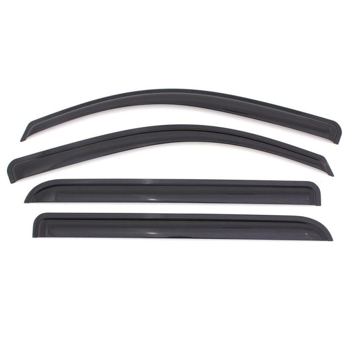 AVS 06-10 Jeep Commander Ventvisor Outside Mount Window Deflectors 4pc - Smoke