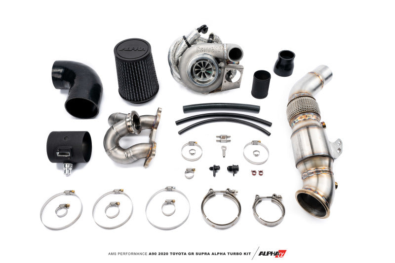 AMS Performance A90 2020 Toyota GR Supra Alpha 6 GTX3076 GEN II Turbo Kit 49 State Legal EPA Catted