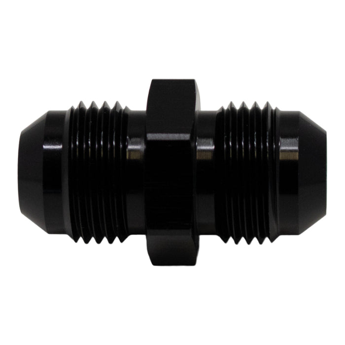 DeatschWerks 8AN Male Flare to 8AN Male Flare Coupler - Anodized Matte Black